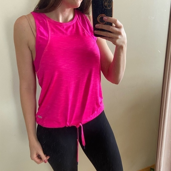 ⭐️2 FOR $20⭐️ 𝅺HOT Pink Athletic Muscle Top. XS/S - Picture 3 of 8